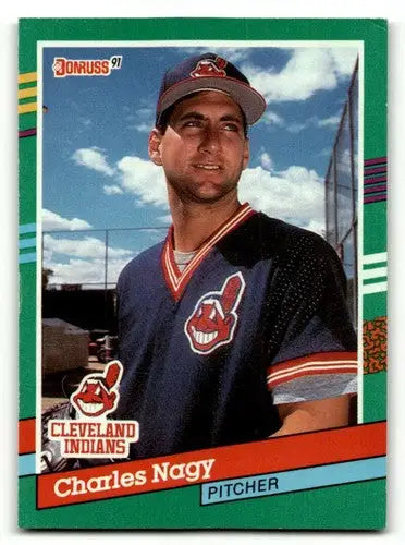 1991 Donruss #592 Charles Nagy Cleveland Indians Baseball Cards EX/N ID:57689 - Baseball Cards