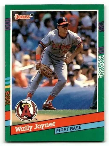 1991 Donruss #677 Wally Joyner California Angels Baseball Cards EX/N ID:57660 - Baseball Cards