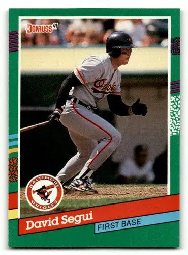 1991 Donruss #730 David Segui Baltimore Orioles Baseball Cards EX/NM ID:57681 - Baseball Cards