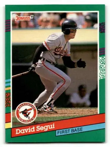 1991 Donruss #730 David Segui Baltimore Orioles Baseball Card with original gloss