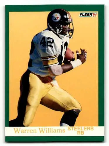 Warren Williams Pittsburgh Steelers football card in original gloss finish
