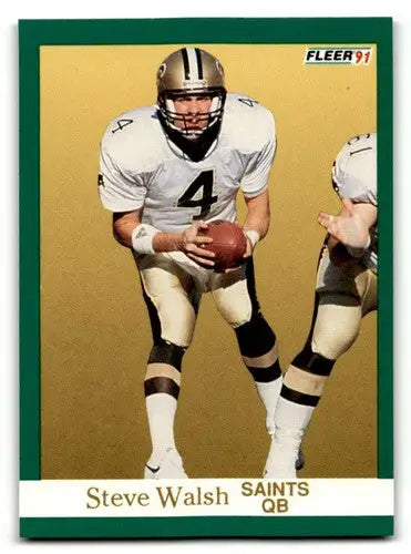 1991 Fleer #304 Steve Walsh New Orleans Saints Football Cards NM Nea ID:60497 - Trading Cards