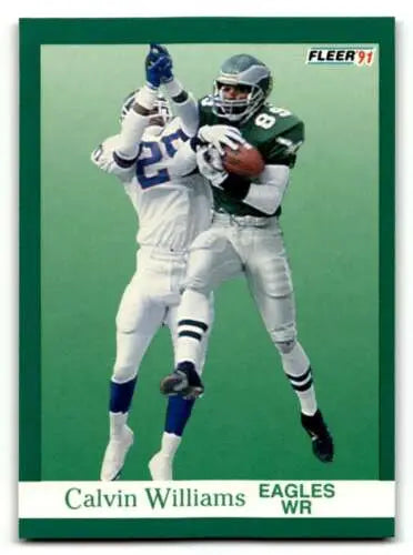 1991 Fleer #337 Calvin Williams Philadelphia Eagles Football Card with original gloss