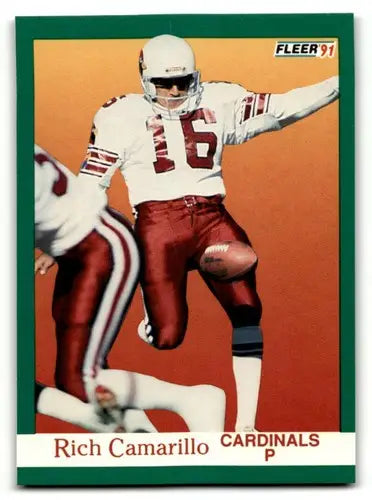 1991 Fleer #339 Rich Camarillo Phoenix Cardinals Football Cards NM N ID:60504 - Football Cards