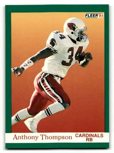 1991 Fleer #350 Anthony Thompson Phoenix Cardinals Football Cards NM ID:60492 - Football Cards