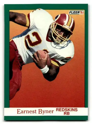1991 Fleer #383 Earnest Byner Washington Redskins Football Cards NM ID:60508 - Trading Cards