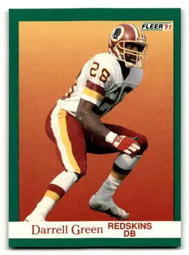 1991 Fleer #386 Darrell Green Washington Redskins Football Cards NM ID:60484 - Trading Cards