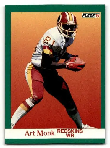 1991 Fleer #391 Art Monk Washington Redskins Football Cards NM Near ID:60519 - Trading Cards
