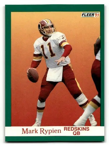 1991 Fleer #393 Mark Rypien Washington Redskins Football Cards NM Ne ID:60496 - Football Cards