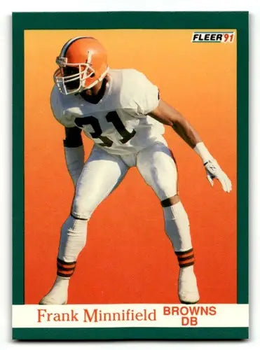1991 Fleer #40 Frank Minnifield Cleveland Browns Football Cards NM N ID:60521 - Trading Cards