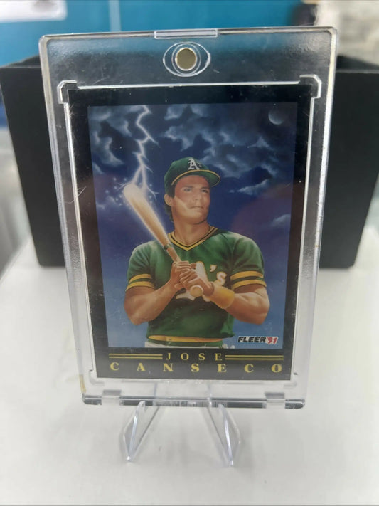 Jose Canseco baseball card from 1991 Fleer Pro-Visions series called 1991 Fleer #6