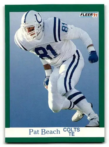 1991 Fleer #74 Pat Beach Indianapolis Colts Football Cards NM Near M ID:60500 - Football Cards