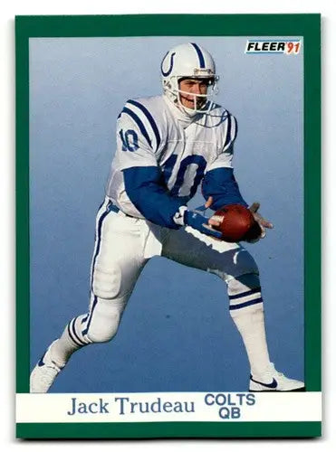 1991 Fleer #86 Jack Trudeau Indianapolis Colts Football Cards NM Nea ID:60511 - Football Cards