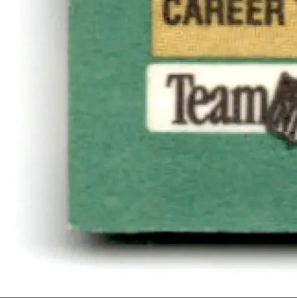 Green folder with Team label for Fleer Football Jerry Rice San Francisco 49ers card