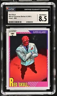 Graded 1991 Marvel Universe Series II Red Skull trading card CGC 8.5 NM/MINT+