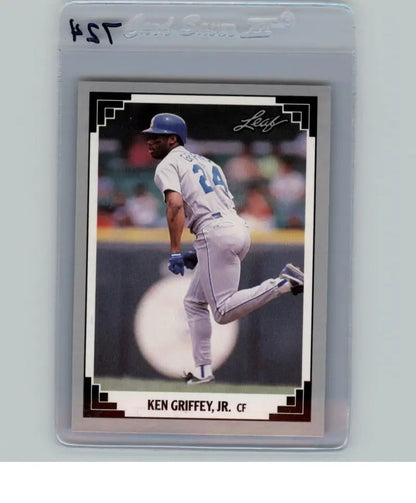 Ken Griffey Jr. Seattle Mariners Baseball Card in white uniform with number 24