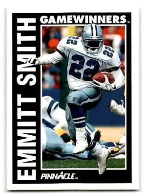 Emmitt Smith trading card from 1991 Pinnacle #364 featuring the NFL star collector’s item
