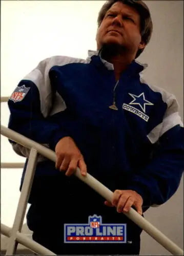 Dallas Cowboys jacket from Pro Line Portraits featuring Jimmy Johnson in original gloss