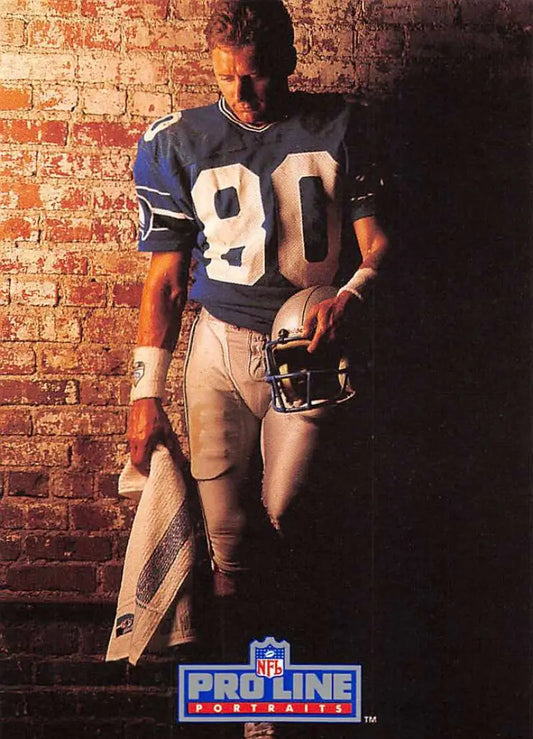 Steve Largent in uniform on 1991 Pro Line Seattle Seahawks Football Card #248