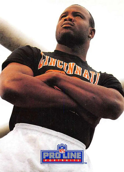 James Francis in a Cincinnati Bengals black jersey for Pro Line Portraits collection