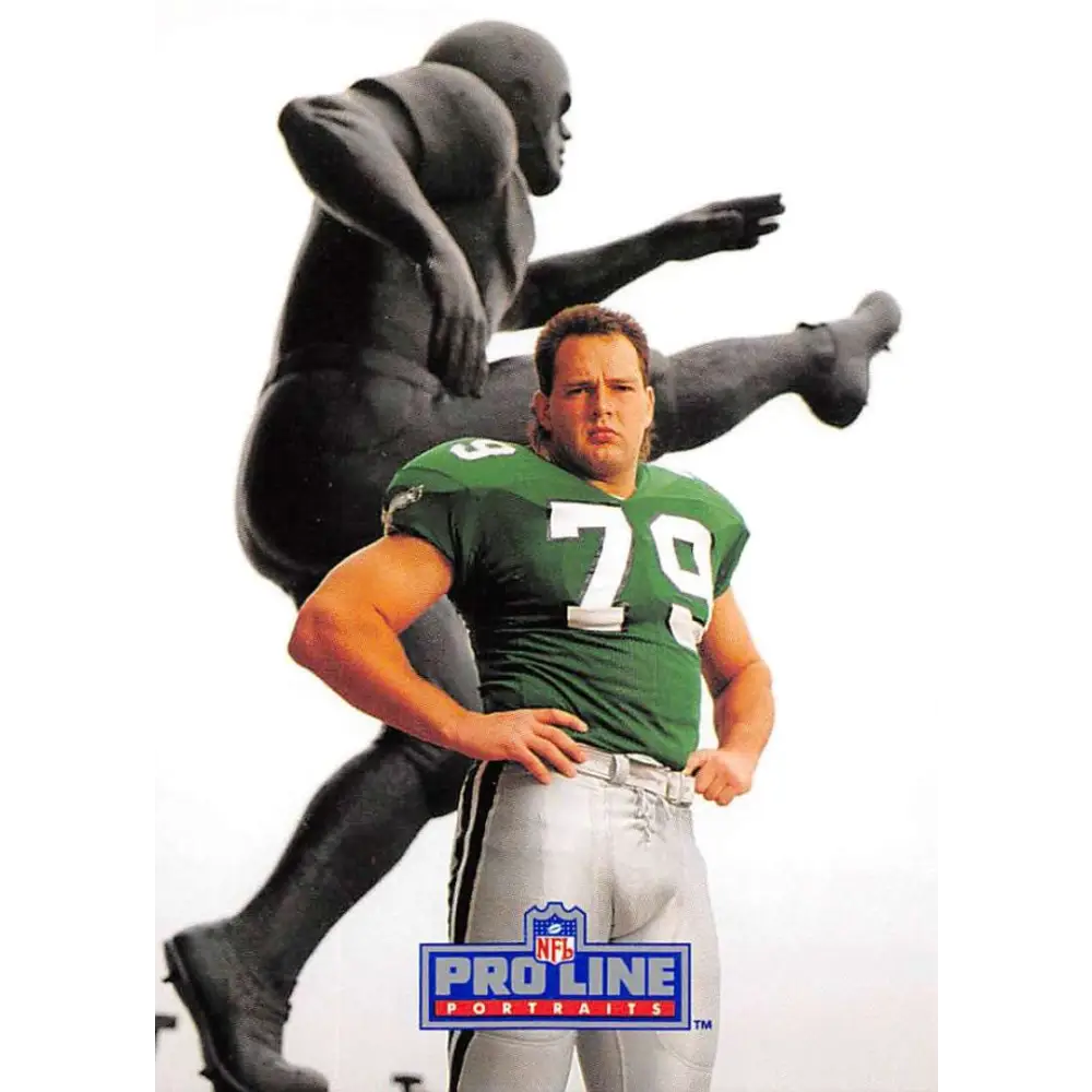 1991 Pro Line Portraits #268 Mike Schad EX-NM Philadelphia Eagles Football Card