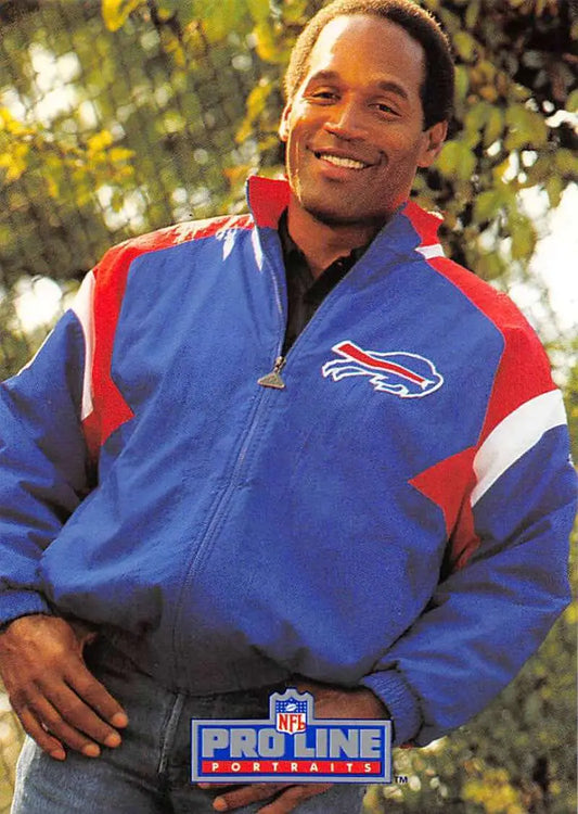NFL Pro Line Buffalo Bills jacket in blue and red with logo for Pro Line Portraits