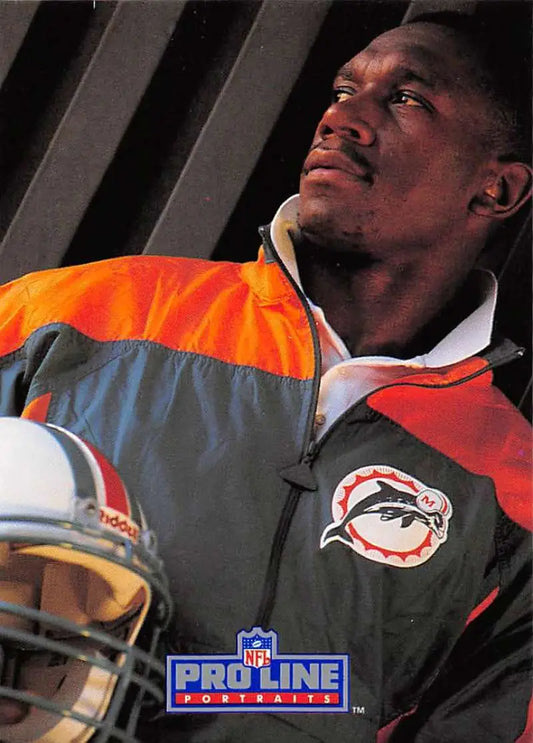 NFL Pro Line jacket in Miami Dolphins colors featuring Ferrell Edmunds logo