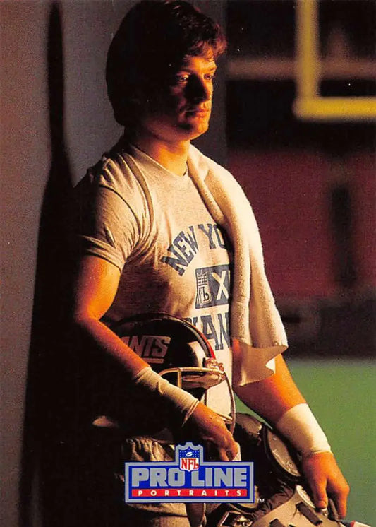 Doug Riesenberg in athletic gear on 1991 Pro Line New York Giants football card