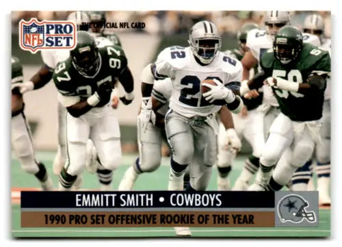 Emmitt Smith 1991 Pro Set football card in near mint condition with original gloss