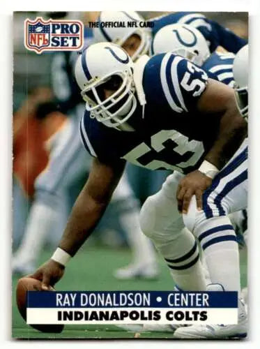 Ray Donaldson Indianapolis Colts football card 1991 Pro Set original gloss condition