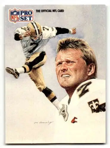 1991 Pro Set #402 Morten Andersen Orleans Saints Football trading card original gloss