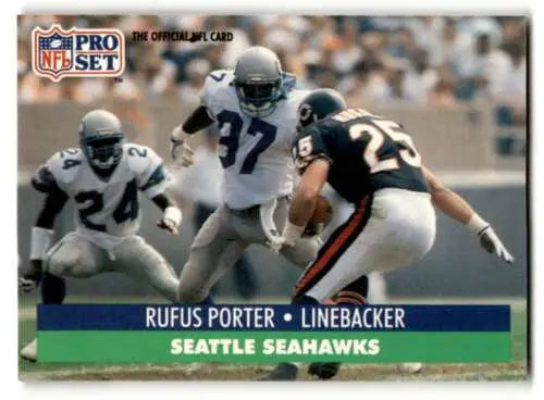 Rufus Porter Seattle Seahawks football card with original gloss in excellent condition