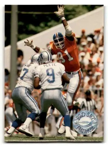 1991 Pro Set Platinum #183 Warren Powers Denver Broncos Football Card with original gloss