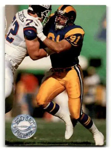 1991 Pro Set Platinum #216 Kevin Greene Los Angeles Rams Football Card original gloss