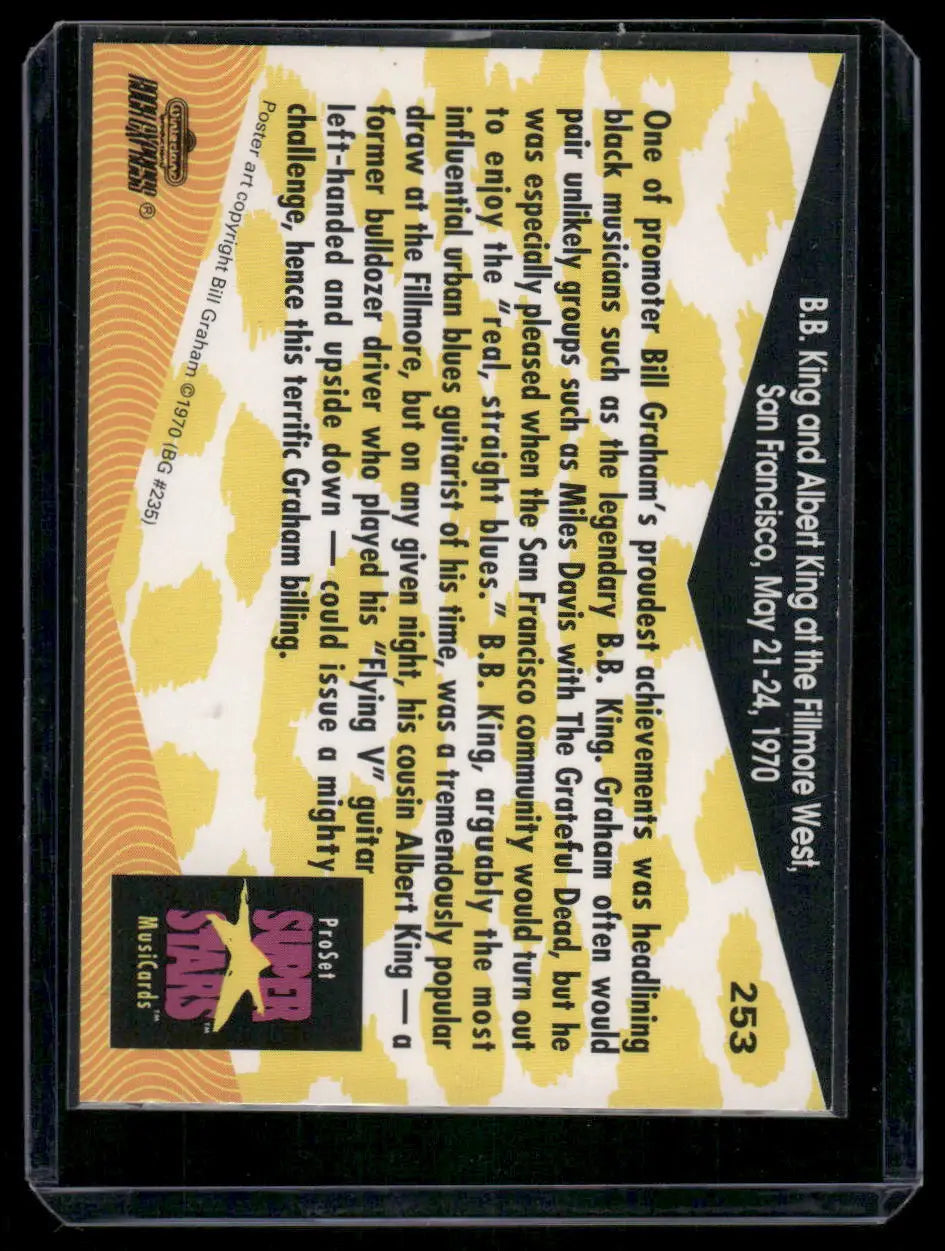 1991 Pro Set Super Stars Historic Concerts #253 - Trading Card