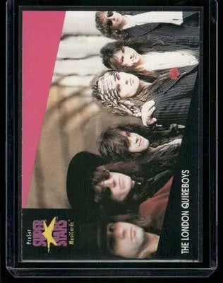 Collectible trading card of The London Quireboys from Pro Set Super Stars MusiCards