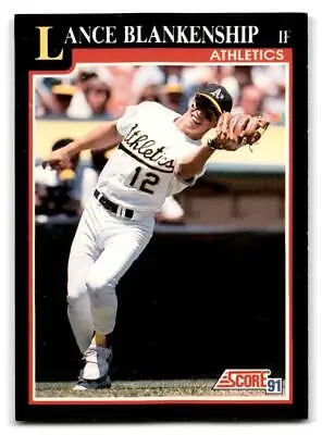 Lance Blankenship baseball card 1991 Score #303 trading card collectible item