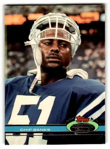 1991 Stadium Club #151 Chip Banks Indianapolis Colts Football Card original gloss