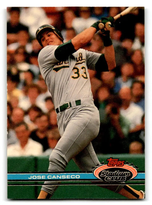 1991 Stadium Club #155 Jose Canseco - Trading Card
