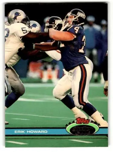 1991 Stadium Club #234 Erik Howard New York Giants Football Card original gloss