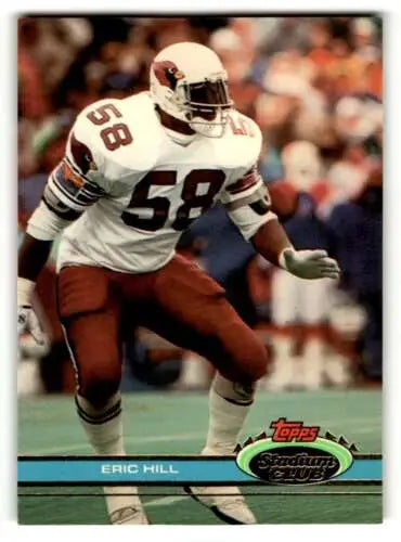 1991 Stadium Club #271 Eric Hill Phoenix Cardinals Football Card original gloss NM