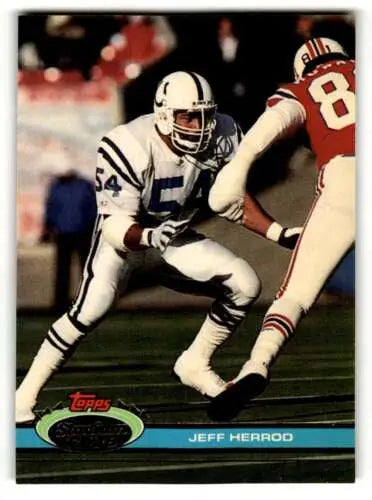1991 Stadium Club #39 Jeff Herrod Indianapolis Colts Football Card with original gloss