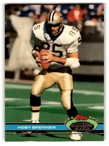 1991 Stadium Club #436 Hoby Brenner New Orleans Saints Football Card with original gloss