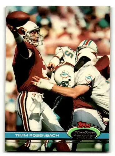 1991 Stadium Club #45 Timm Rosenbach Phoenix Cardinals Football Card original gloss