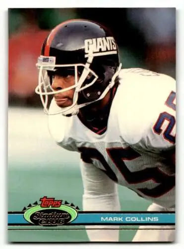 1991 Stadium Club #463 Mark Collins New York Giants Football card original gloss