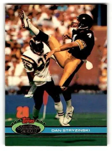 1991 Stadium Club #78 Dan Stryzinski Pittsburgh Steelers Football Card original gloss