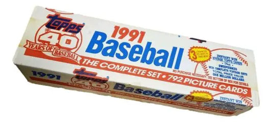 Vintage 1991 Topps Baseball Factory Retail Sealed Set complete card box