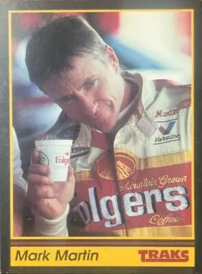 1991 Traks Mark Martin trading card showcasing NASCAR racing memorabilia