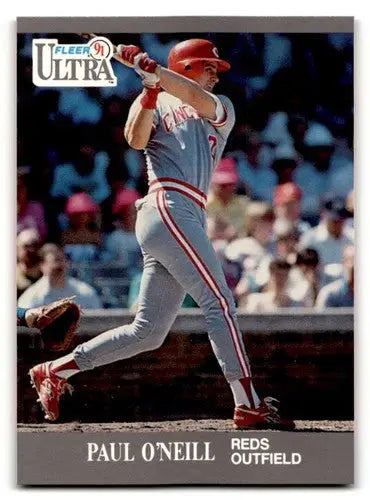 1991 Ultra #100 Paul O’Neill Cincinnati Reds Baseball Cards EX/NM ID:54009 - Baseball Cards