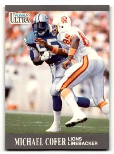 1991 Ultra #167 Michael Cofer Detroit Lions Football Card with original gloss finish